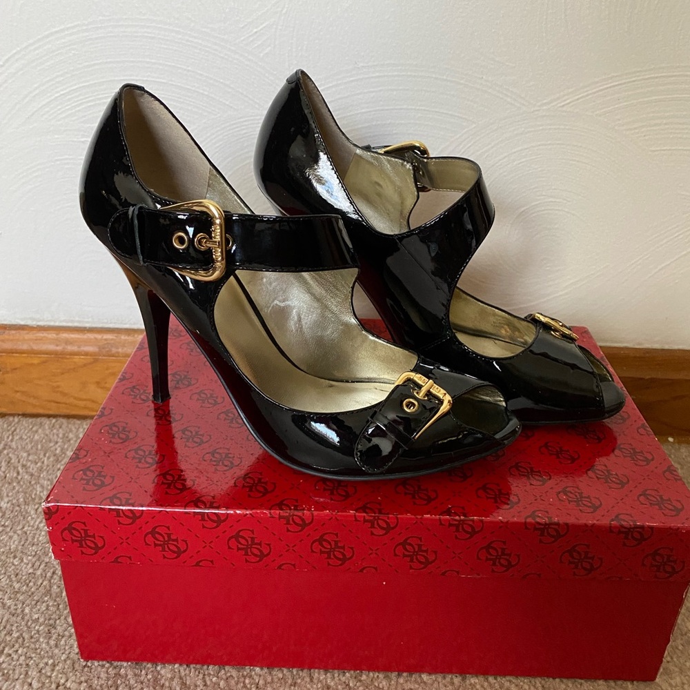Guess by Marciano Black Patent Heels
